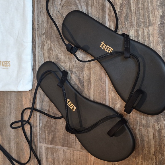 5/5.5 TKEES Jo Lace-up Sandals in Bleeker Deep Chocolate Brown, EU 36 - Picture 9 of 16